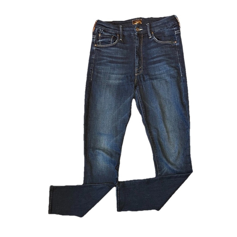 Mother Jeans Size 26 Blue High Waisted Looker Ankle Up Your‎ Alley Denim - Picture 3 of 11